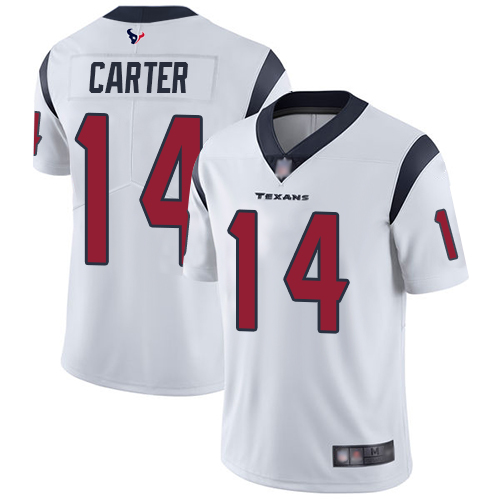 Houston Texans Limited White Men DeAndre Carter Road Jersey NFL Football #14 Vapor Untouchable